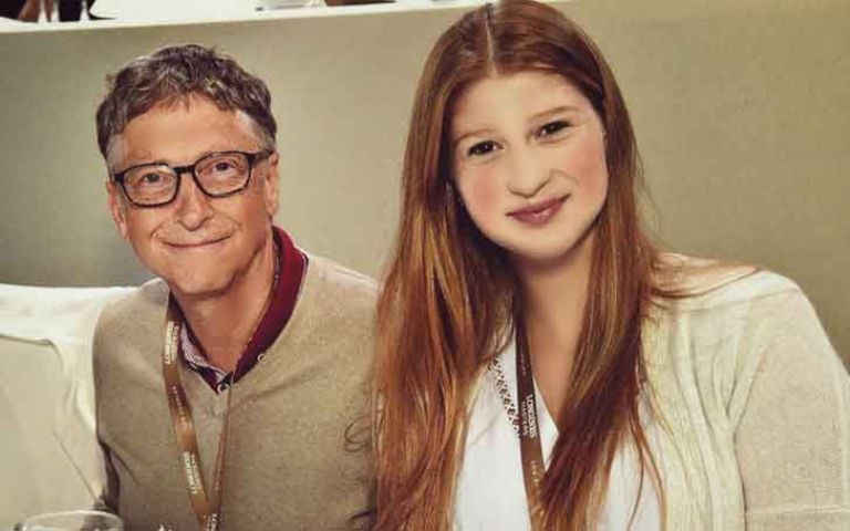 Phoebe Adele Gates with Bill Gates