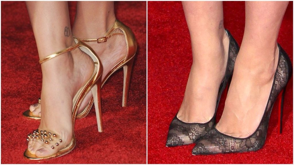 Scarlett Johansson shoe 1