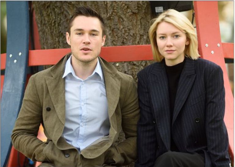 Valorie Curry and Sam Underwood