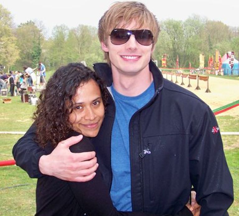 Angel Coulby and James Bradley
