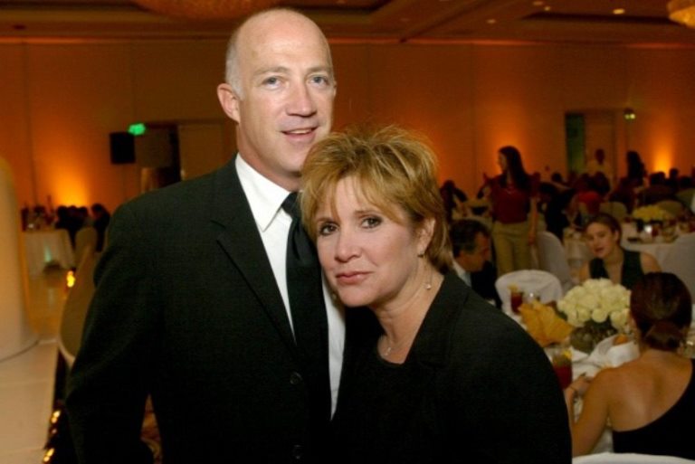Bryan Lourd with Carrie Fisher