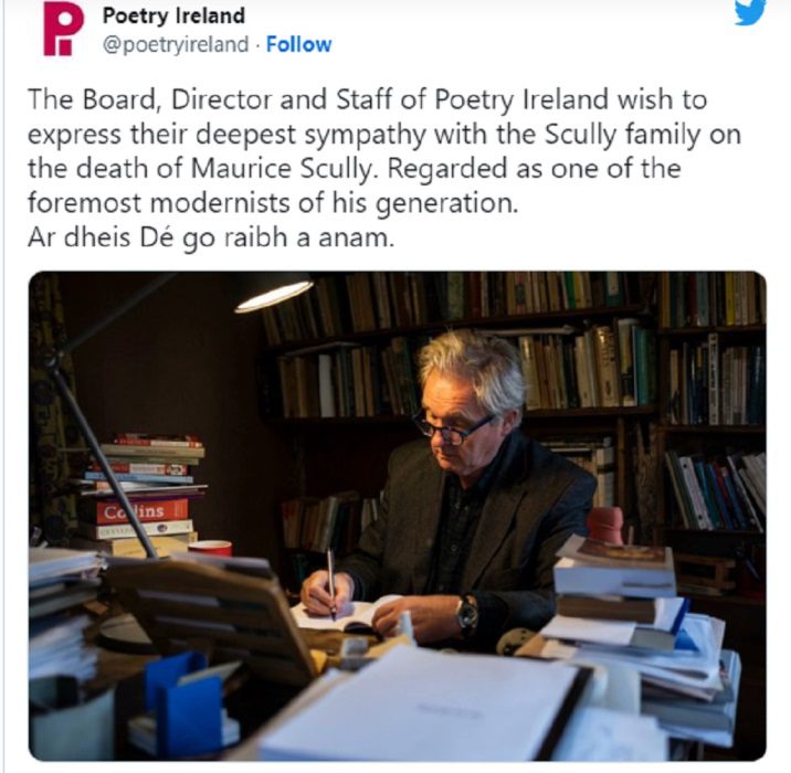 Maurice Scully Death And Obituary: How Did Poet Die?