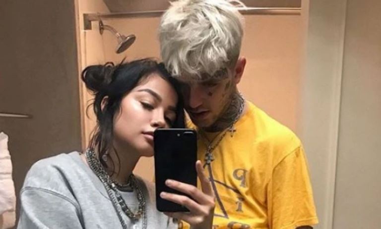 Lil Peep with His Girlfriend Arzaylea Rodriguez.