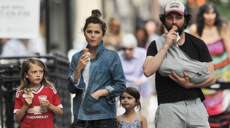 Mathew Rhys and Keri Russell spending time with their children