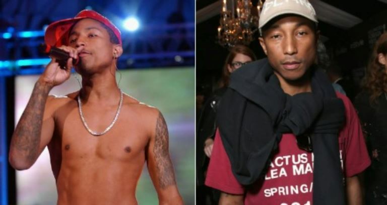 Pharrell Williams Neck Tattoo: Did He Remove It? Before And After Photos
